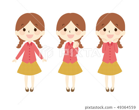 A braid girl A braid girl 49364559