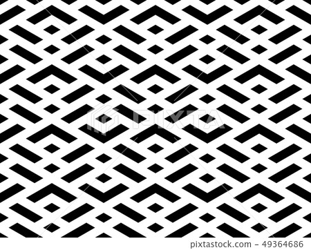 Abstract geometric pattern with stripes, lines. 49364686