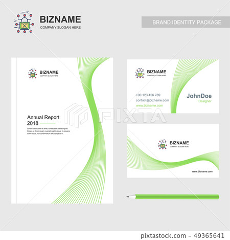 Company brochure with company logo Company brochure with company logo 49365641