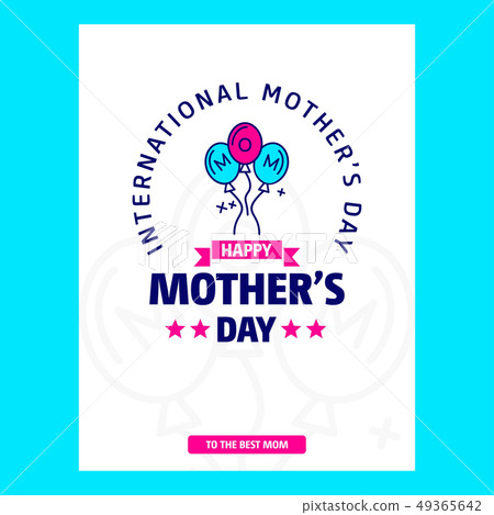 Happy Mother's day greetings card Happy Mother's day greetings card 49365642