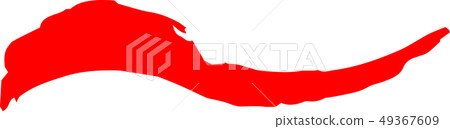 Red line bent curve material underline Red line bent curve material underline 49367609