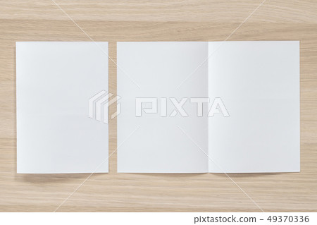 Mock up flyer pamphlet brochure design A4 size  49370336
