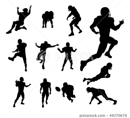 nfl football player silhouette