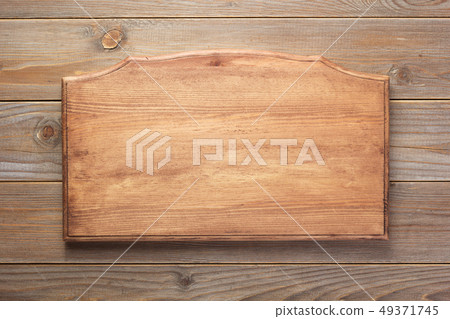 sign board and wooden background texture 49371745