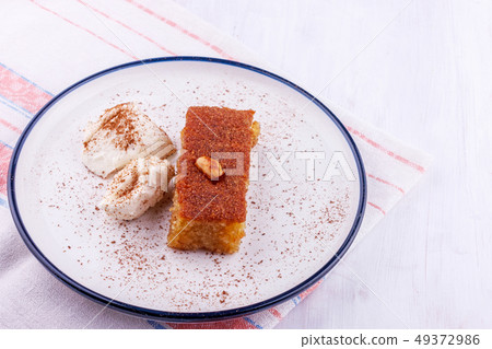 Traditional Turkish dessert - sambali, sambaba or Traditional Turkish dessert - sambali, sambaba or 49372986
