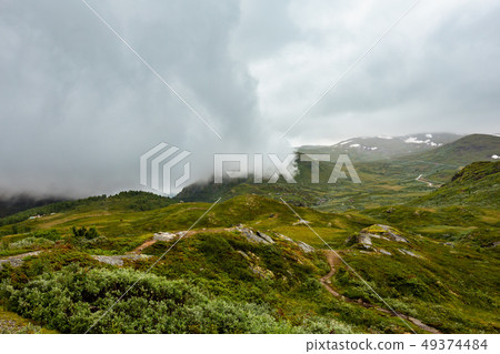 North Norway cloudy mountain North Norway cloudy mountain 49374484