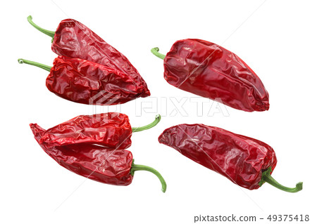 Dried Gorria Espelette peppers, paths 49375418