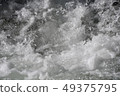 Splashes bubbles River or sea 49375795