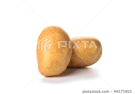 Potato isolated on white background. Copy space Potato isolated on white background. Copy space 49375803