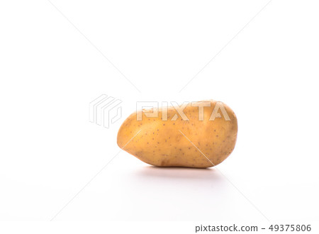 Potato isolated on white background. Copy space Potato isolated on white background. Copy space 49375806