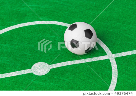 Toy football field and ball Toy football field and ball 49376474