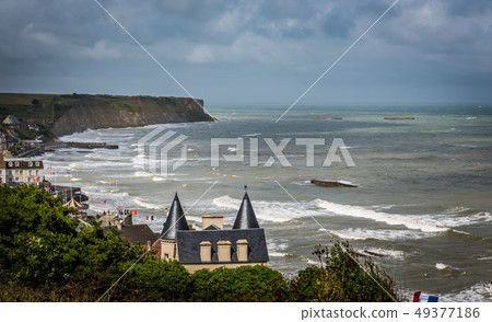 Remains of Mulberry Harbours at Arromanches 49377186