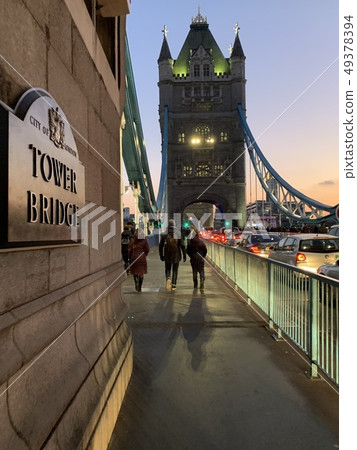 日落的塔橋樑倫敦 日落的塔橋樑倫敦 49378394