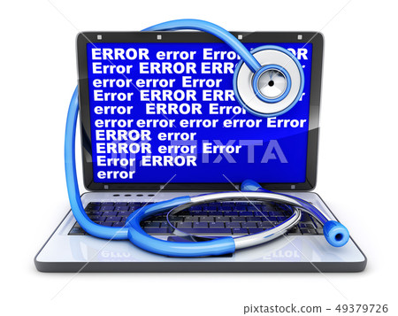 Laptop and blue screen error 49379726