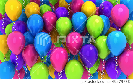 Many colours balloons, background Many colours balloons, background 49379728