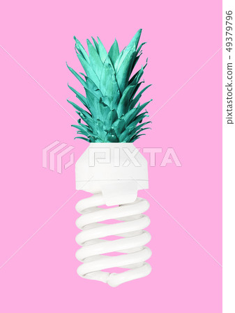 An alternative source of energy. Modern design. Contemporary art collage. 49379796