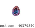 Colorful broken handmade easter egg isolated on a 49379850