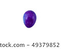 Colorful handmade easter egg isolated on a white 49379852