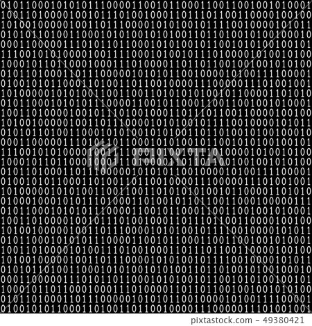 Binary code seamless pattern 49380421