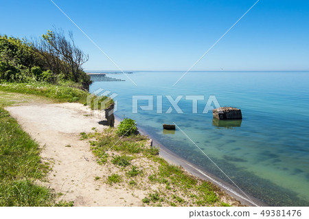 Cliff on shore of the Baltic Sea 49381476