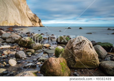 Baltic Sea coast on the island Moen in Denmark 49381489