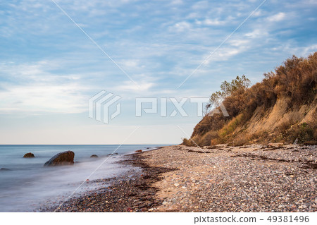 Stones on shore of the Baltic Sea in Elmenhorst, 49381496