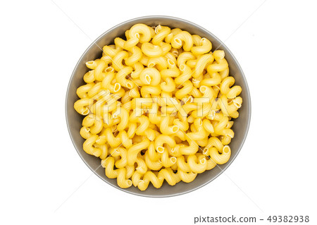 Cavatappi pasta raw isolated on white Cavatappi pasta raw isolated on white 49382938