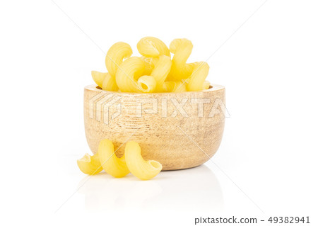 Cavatappi pasta raw isolated on white Cavatappi pasta raw isolated on white 49382941