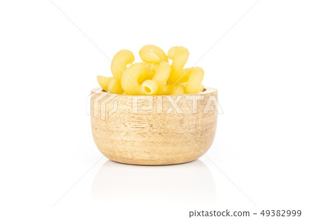 Cavatappi pasta raw isolated on white Cavatappi pasta raw isolated on white 49382999