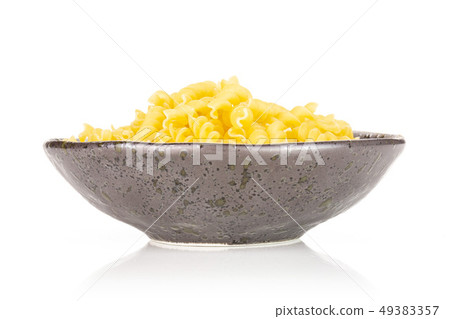 Raw italian torti pasta isolated on white 49383357