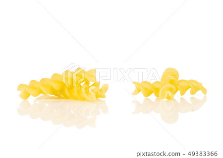 Raw italian torti pasta isolated on white Raw italian torti pasta isolated on white 49383366