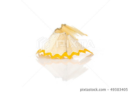 Yellow simple pencil isolated on white Yellow simple pencil isolated on white 49383405