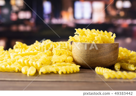 Raw italian torti pasta with restaurant Raw italian torti pasta with restaurant 49383442