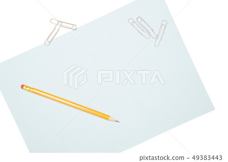 Yellow simple pencil isolated on white Yellow simple pencil isolated on white 49383443