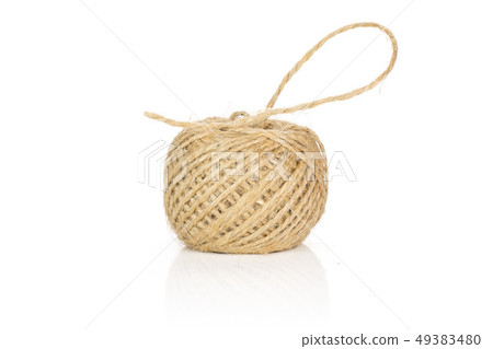 Yellow simple pencil isolated on white 49383480