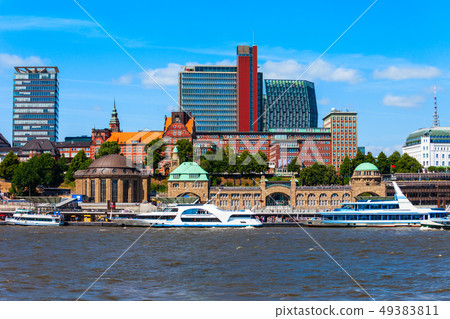 Hamburg city centre view, Germany Hamburg city centre view, Germany 49383811