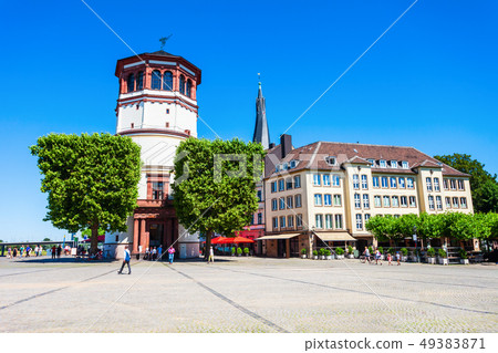 Schlossturm castle tower in Dusseldorf Schlossturm castle tower in Dusseldorf 49383871