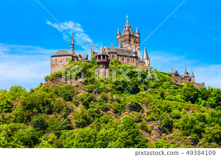 Reichsburg Castle in Cochem, Germany 49384109