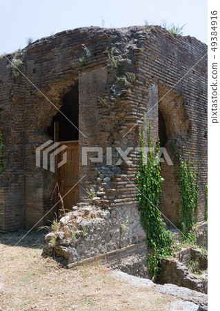 Building remains at Olimpia archaeological park 49384916