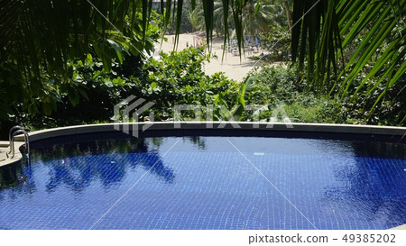 swimming pool at coral beach on koh samui swimming pool at coral beach on koh samui 49385202