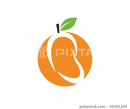Mango in flat style. Mango vector logo. Mango 49385264