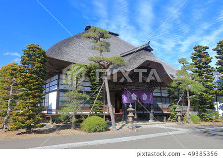 [長野縣]前山寺主廟在晴朗的天氣下 49385356