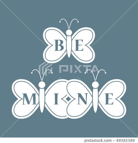 Butterflies and Valentine's Day Be Mine love. Butterflies and Valentine's Day Be Mine love. 49385389