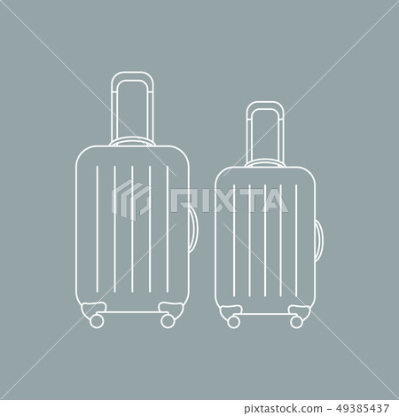 suitcases for travel Summer time, vacation. suitcases for travel Summer time, vacation. 49385437