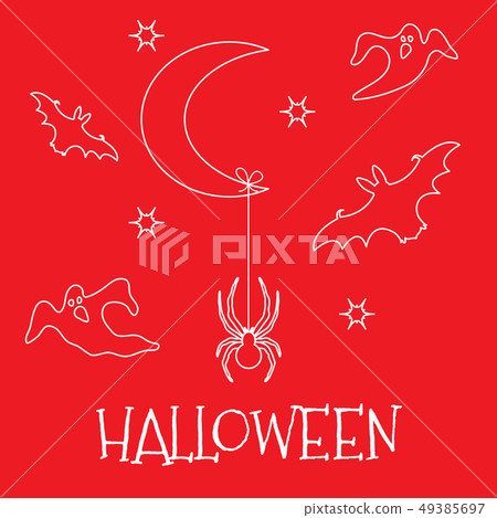 Halloween 2019 Month, stars, spider, bats, ghosts Halloween 2019 Month, stars, spider, bats, ghosts 49385697