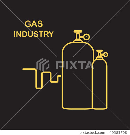 Gas cylinders Gas industry. 49385708