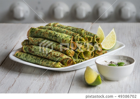 Spinach Adai - Indian green pancakes. Ramadan food Spinach Adai - Indian green pancakes. Ramadan food 49386702
