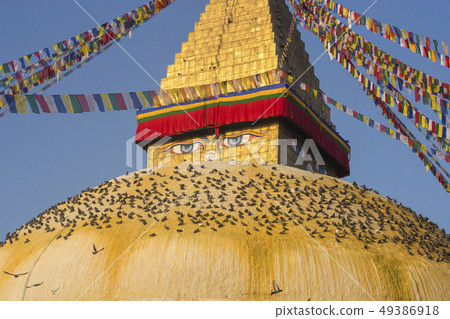 Boudhanath Stupa in Kathmandu, Nepal Boudhanath Stupa in Kathmandu, Nepal 49386918