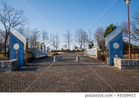 在Kawashima鎮南門附近的平成no Mori公園 在Kawashima鎮南門附近的平成no Mori公園 49389453