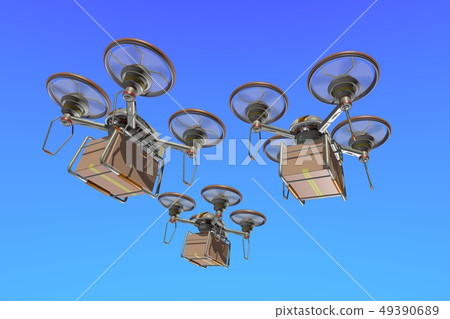 無人機交付圖像(編隊飛行·空背) 無人機交付圖像(編隊飛行·空背) 49390689